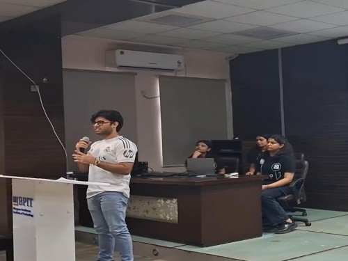 Lakshay Joshi, General Secretary at WIE Orientation 2025